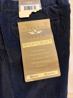 Natural Issue Men’s Premium Corduroy Pants — Navy